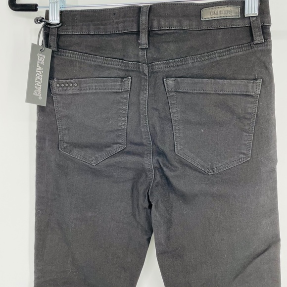 BlankNYC Black Skinny Jeans w/White Stripes B105 - Picture 6 of 13